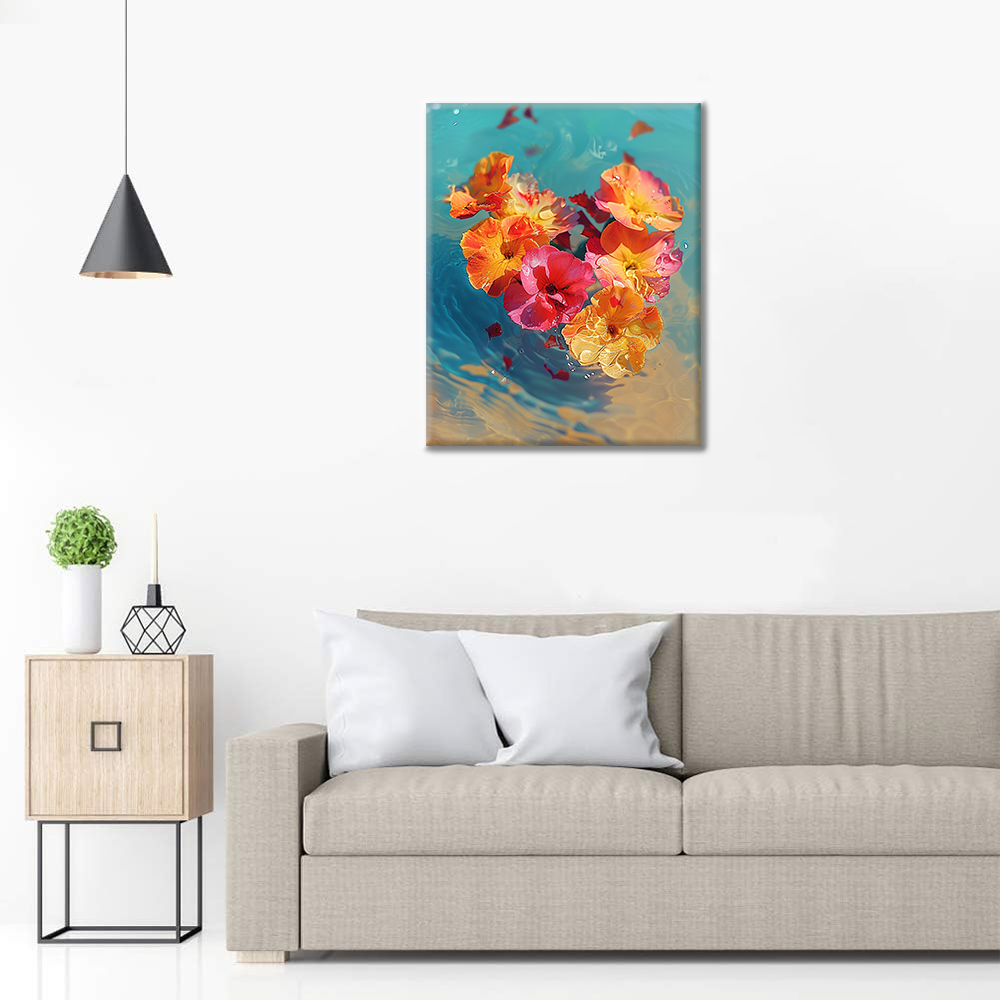 Carnation of Heart shape - Paint by Numbers