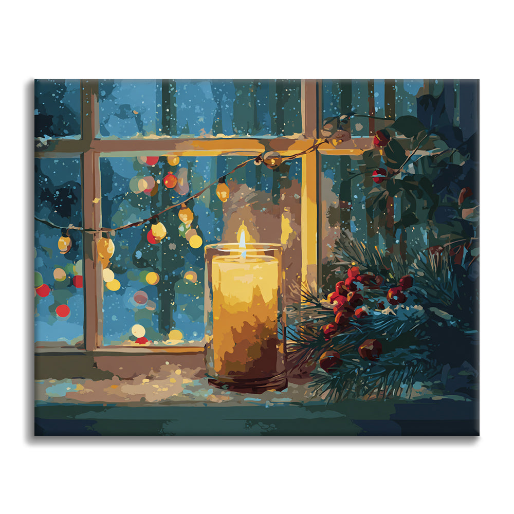 Christmas candlelight - Paint by Numbers