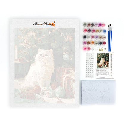 Christmas Cat - Paint by Numbers