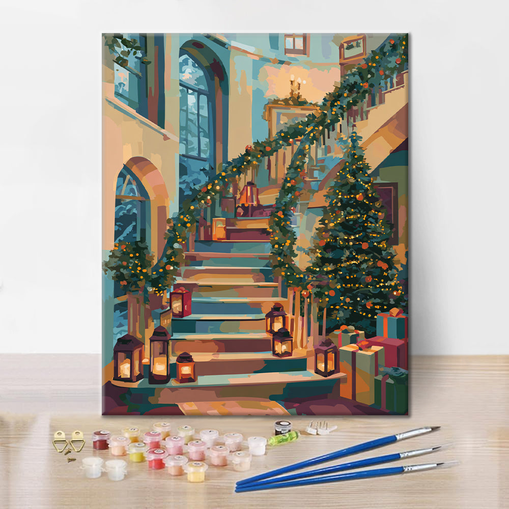 Christmas Cottage - Paint by Numbers