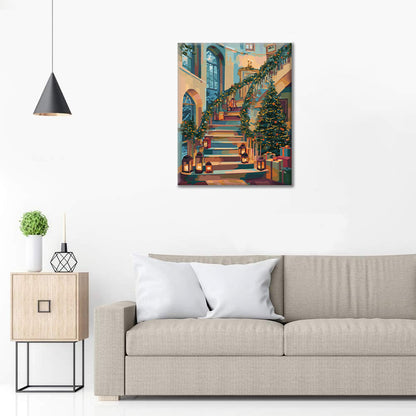 Christmas Cottage - Paint by Numbers