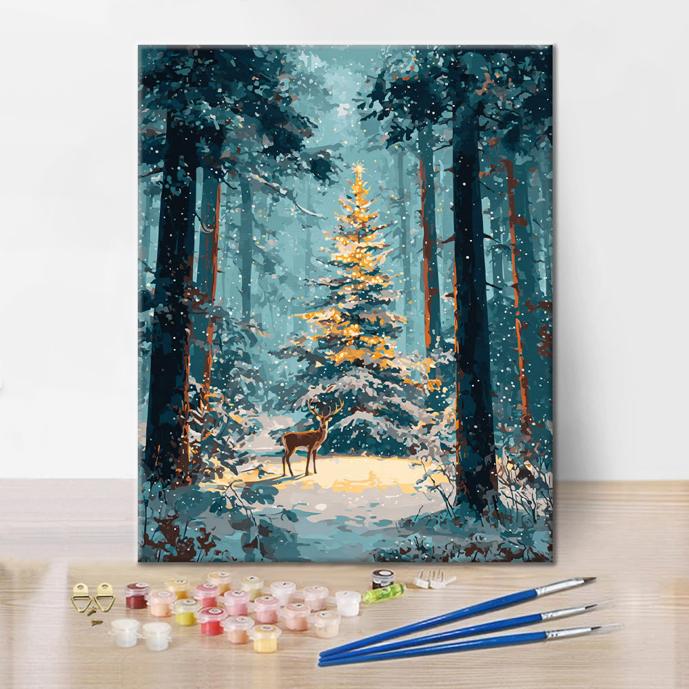 Christmas Forest - Paint by Numbers