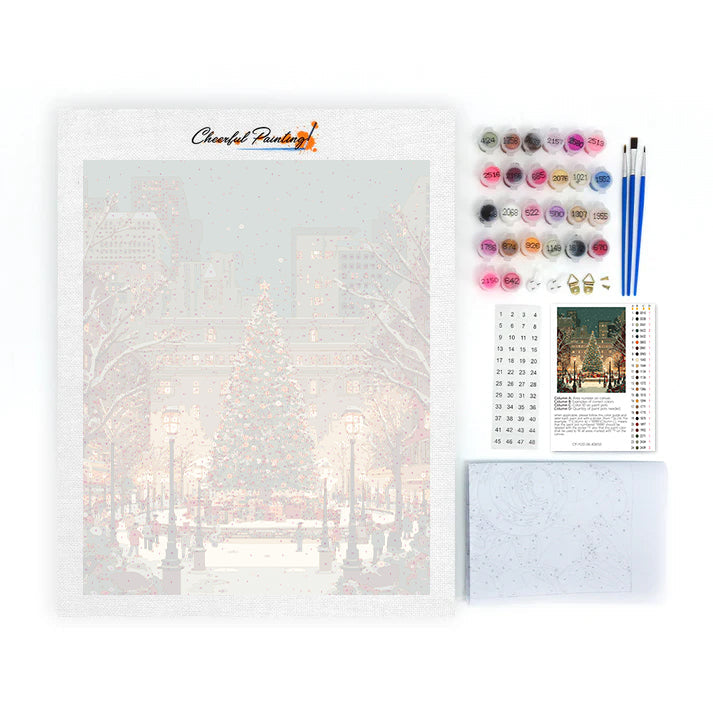 Christmas Square - Paint by Numbers