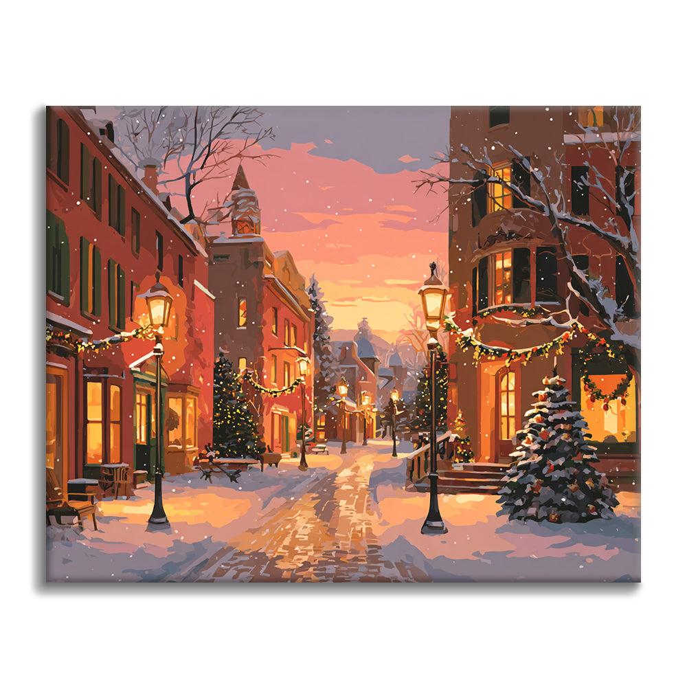 Christmas Street - Paint by Numbers