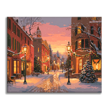Christmas Street - Paint by Numbers
