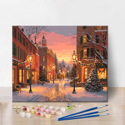 Christmas Street - Paint by Numbers