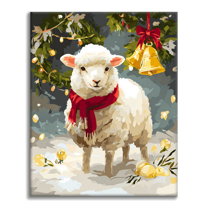 Winter Lamb - Paint by Numbers