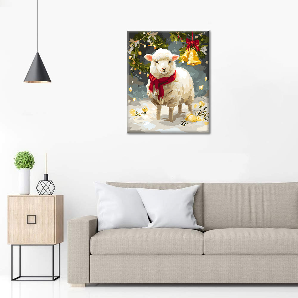 Winter Lamb - Paint by Numbers
