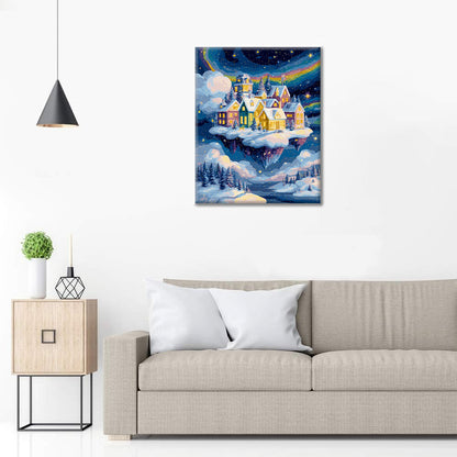 Winter town - Paint by Numbers