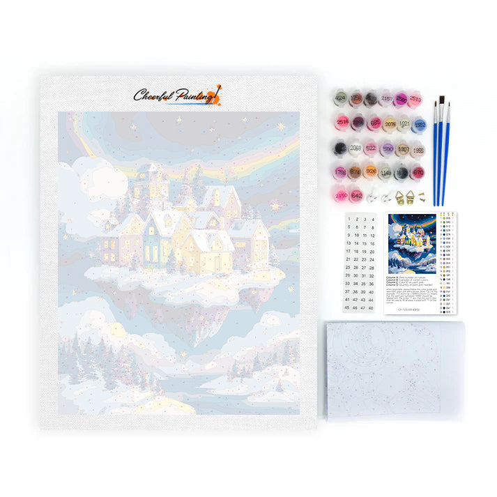 Winter town - Paint by Numbers