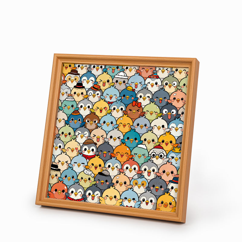 Birds - Wooden Coloring Puzzle