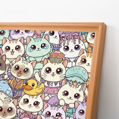 Cat - Wooden Coloring Puzzle