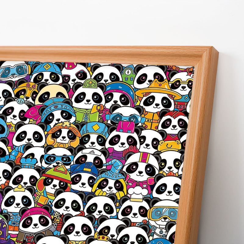 panda - Wooden Coloring Puzzle
