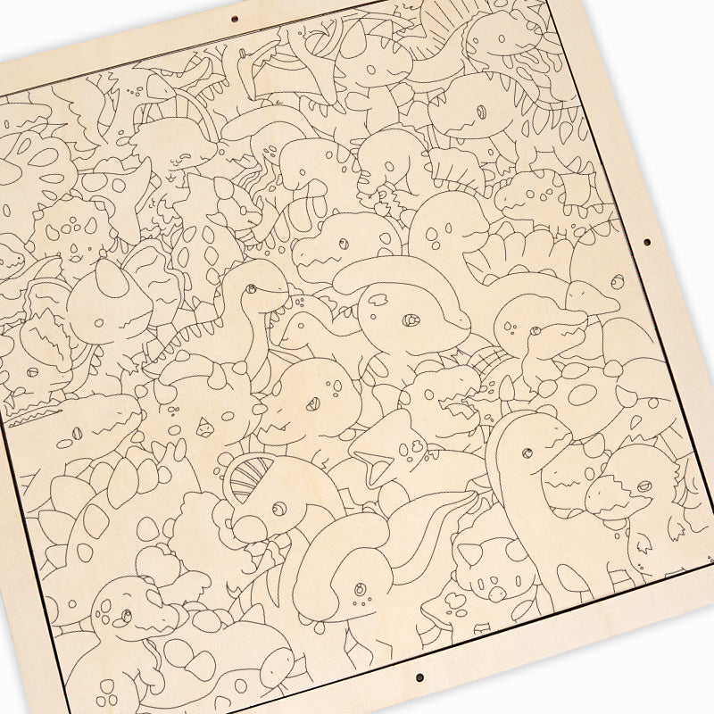 Little Birds - Wooden Coloring Puzzle