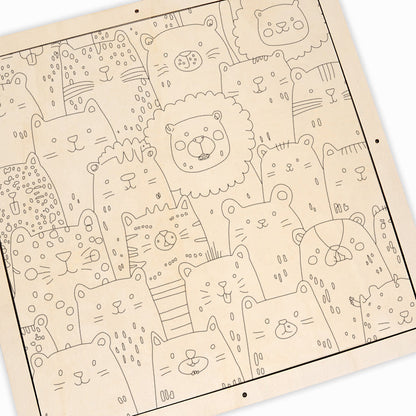 Shiba Inu - Wooden Coloring Puzzle