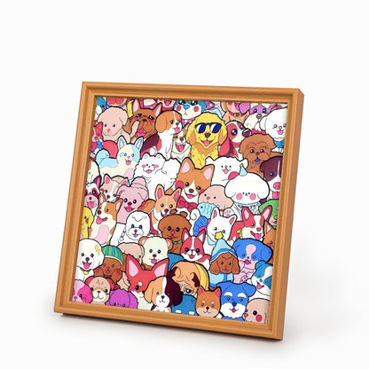 Pet Party - Wooden Coloring Puzzle