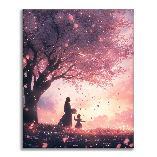 Memories of Cherry Blossoms - Paint by Numbers