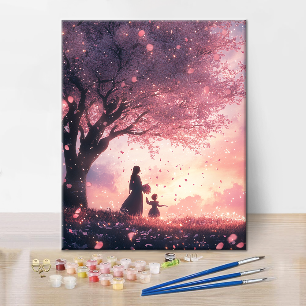 Memories of Cherry Blossoms - Paint by Numbers