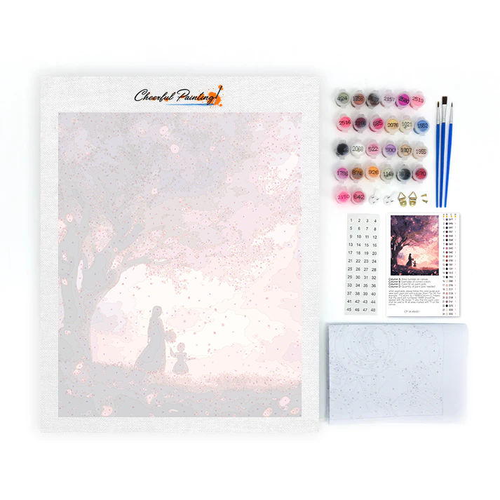 Memories of Cherry Blossoms - Paint by Numbers