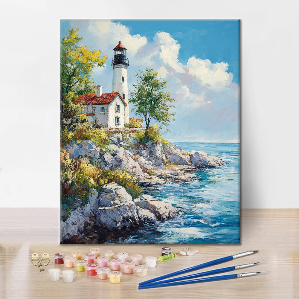 Coastal Beacon - Paint by Numbers