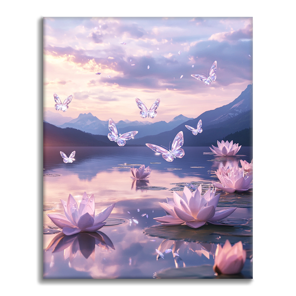 Luminous Lotus - Paint by Numbers
