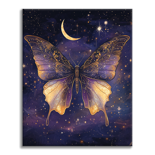 Moonlit Wings - Paint by Numbers