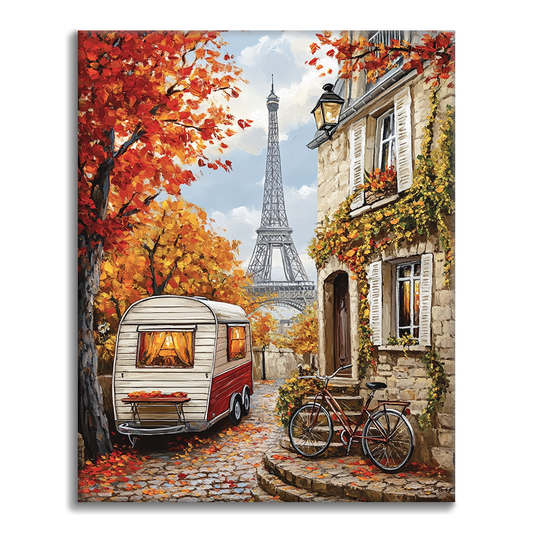 Parisian Autumn - Paint by Numbers