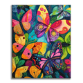 Vibrant Butterflies - Paint by Numbers
