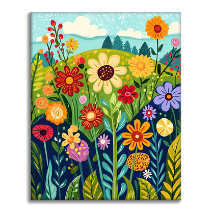 Wildflowers in the Wilderness - Paint by Numbers
