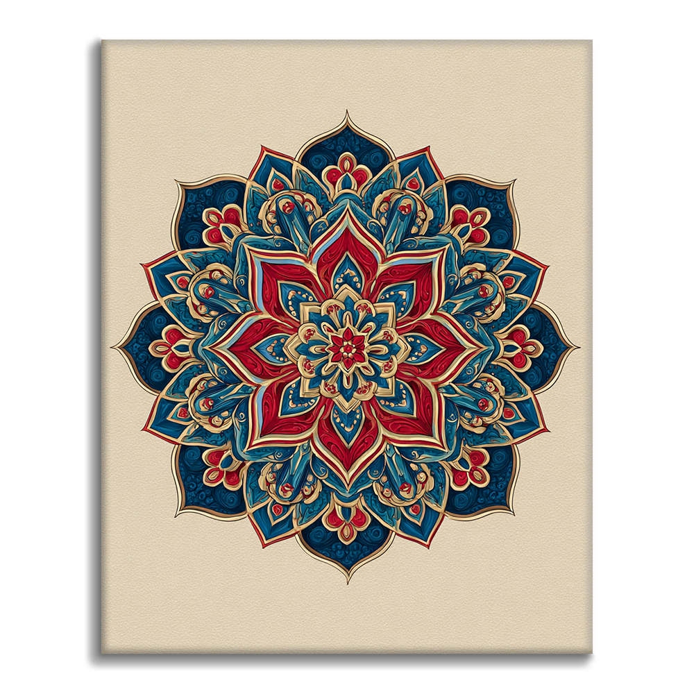 Twin Mandala - Paint by Numbers