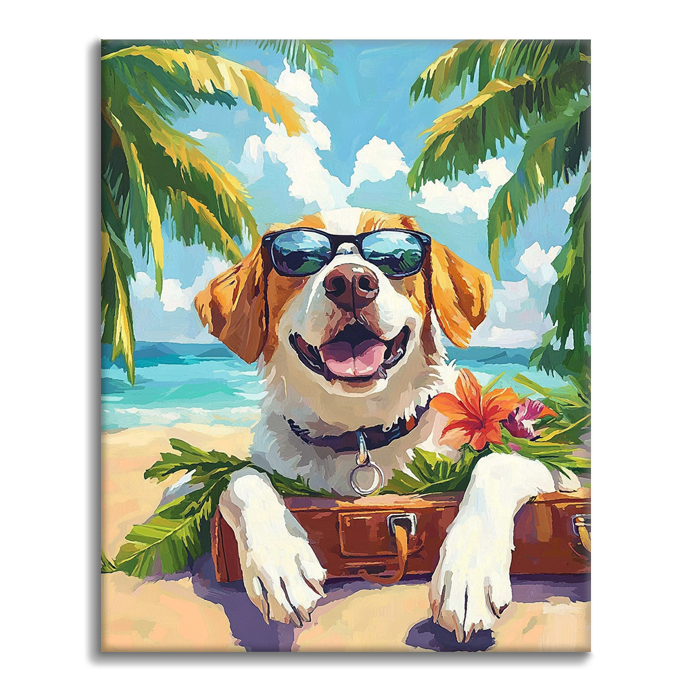 Vacation Dog - Paint by Numbers