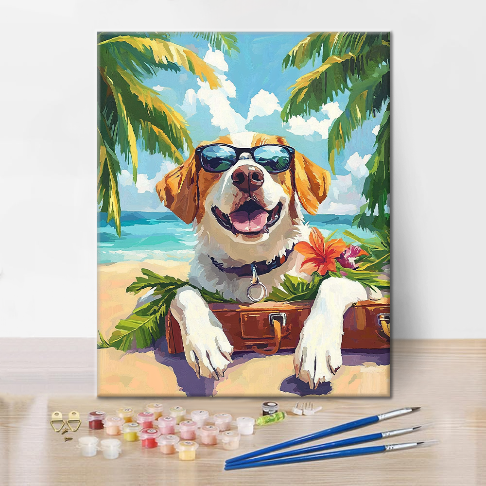 Vacation Dog - Paint by Numbers