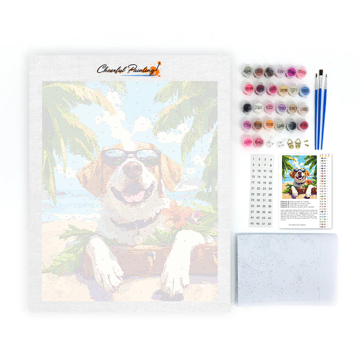 Vacation Dog - Paint by Numbers