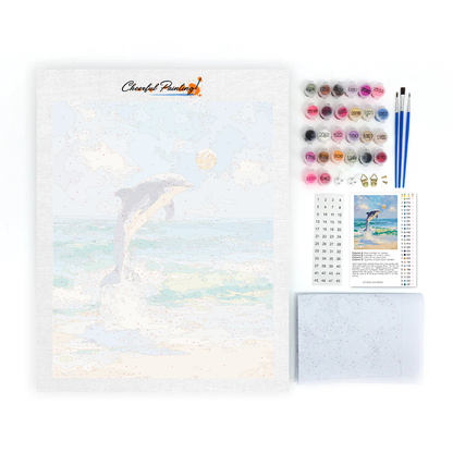 Dolphin Volleyball - Paint by Numbers