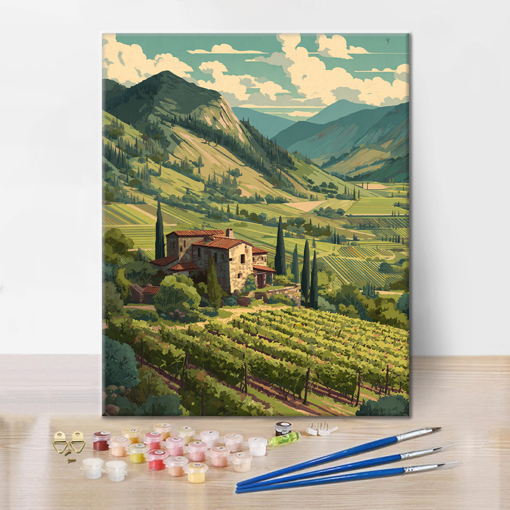 Emerald Vineyard - Paint by Numbers