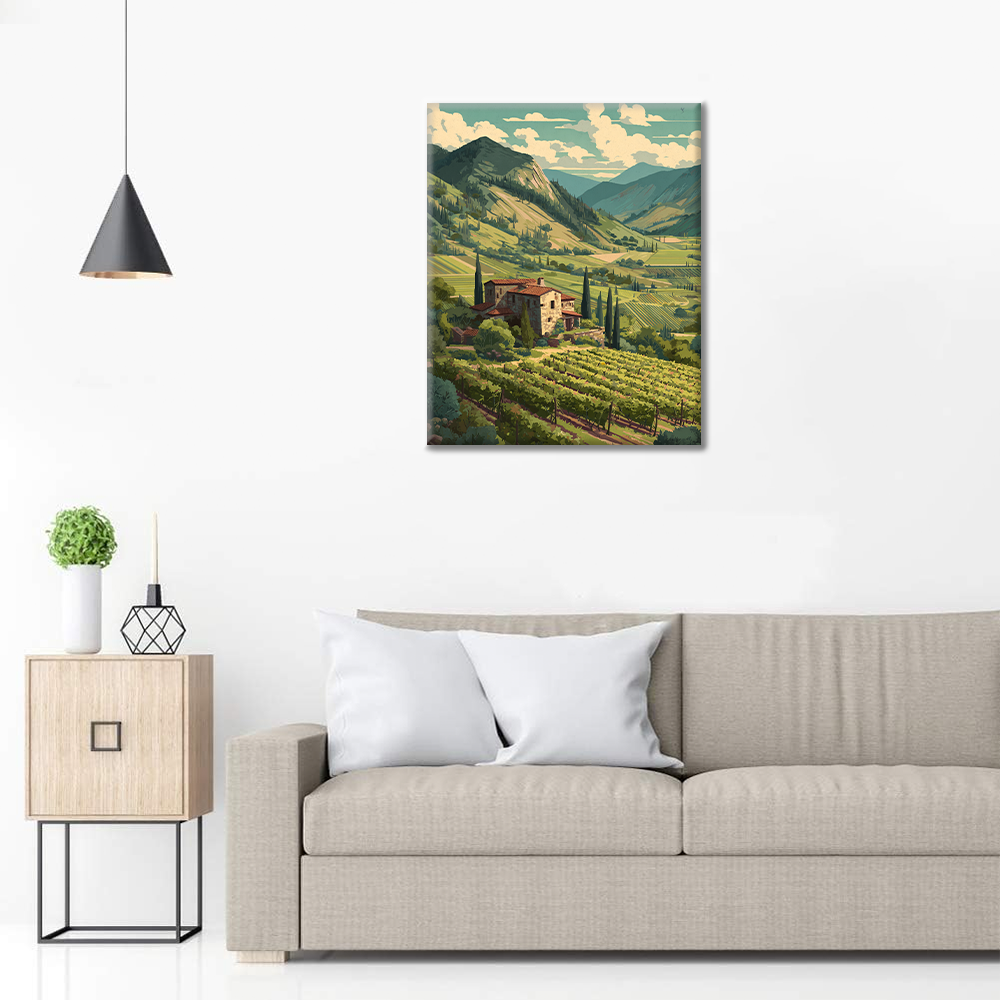 Emerald Vineyard - Paint by Numbers