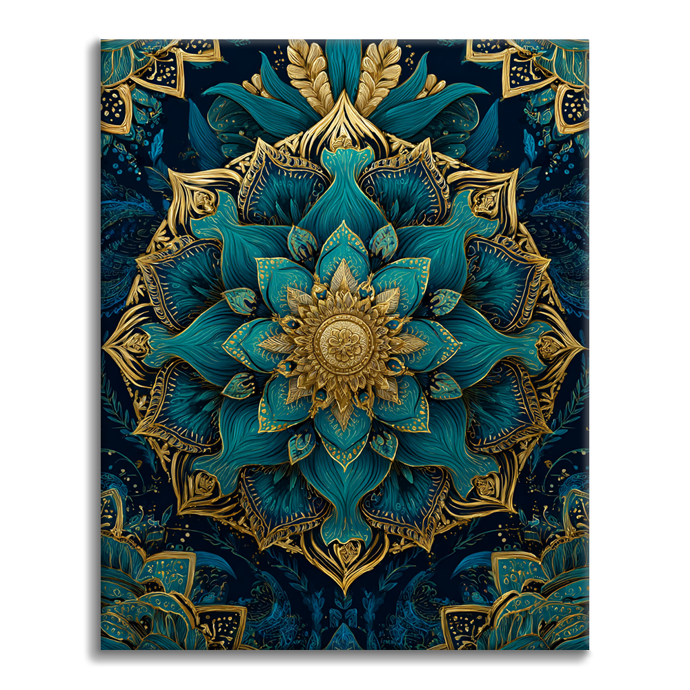 Glass Mandala - Paint by Numbers