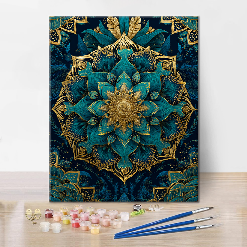 Glass Mandala - Paint by Numbers