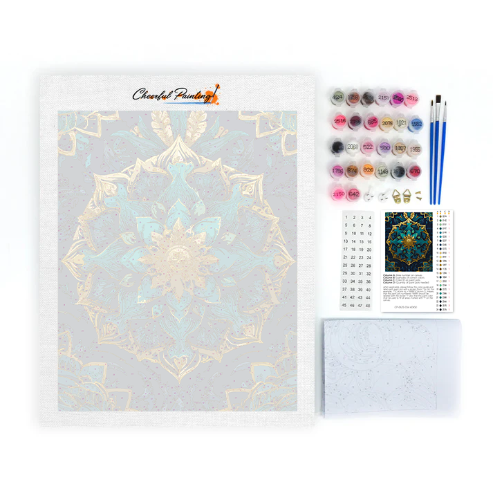 Glass Mandala - Paint by Numbers