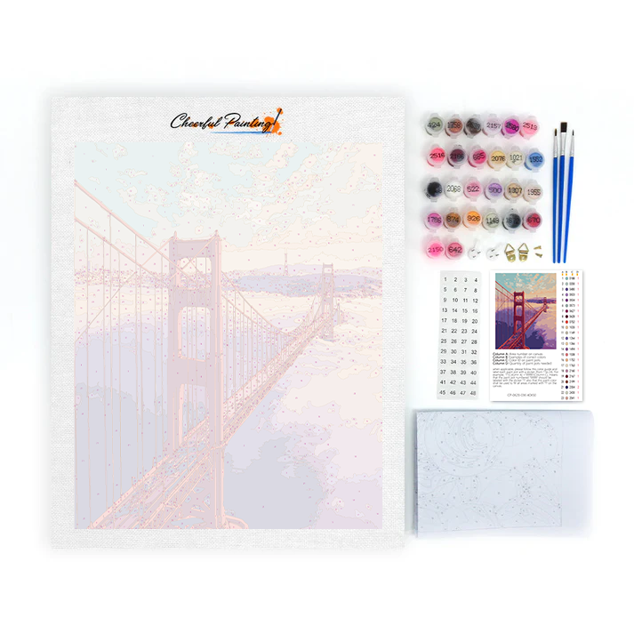 Golden Gate Bridge - Paint by Numbers