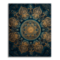 Golden Lotus Mandala - Paint by Numbers