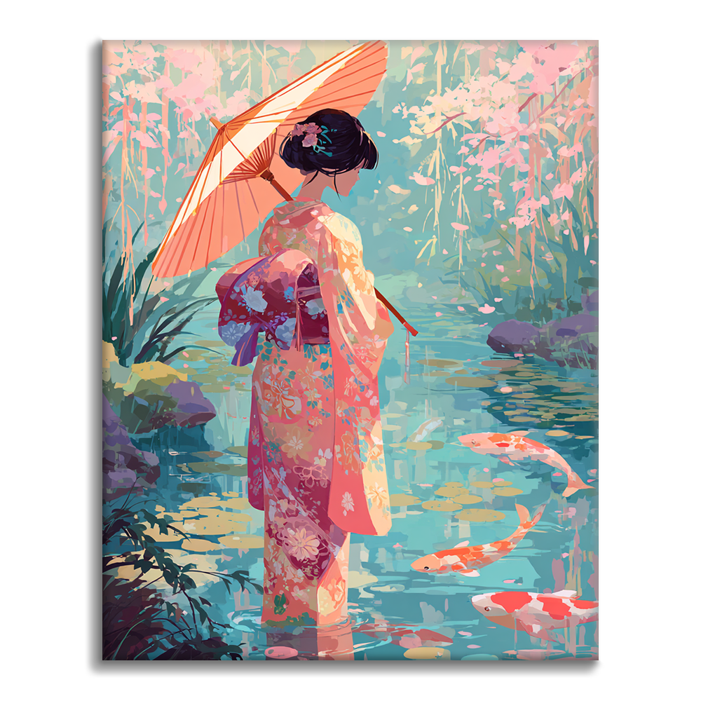 Koi Reflections - Paint by Numbers