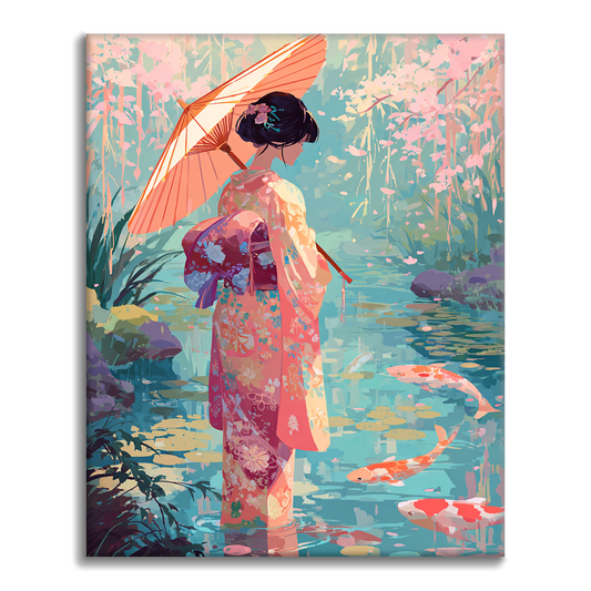 Koi Reflections - Paint by Numbers