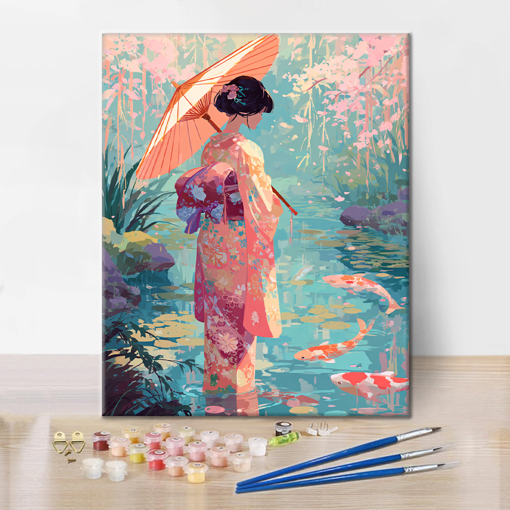 Koi Reflections - Paint by Numbers