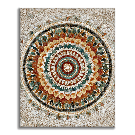 Layered Color Mandala - Paint by Numbers
