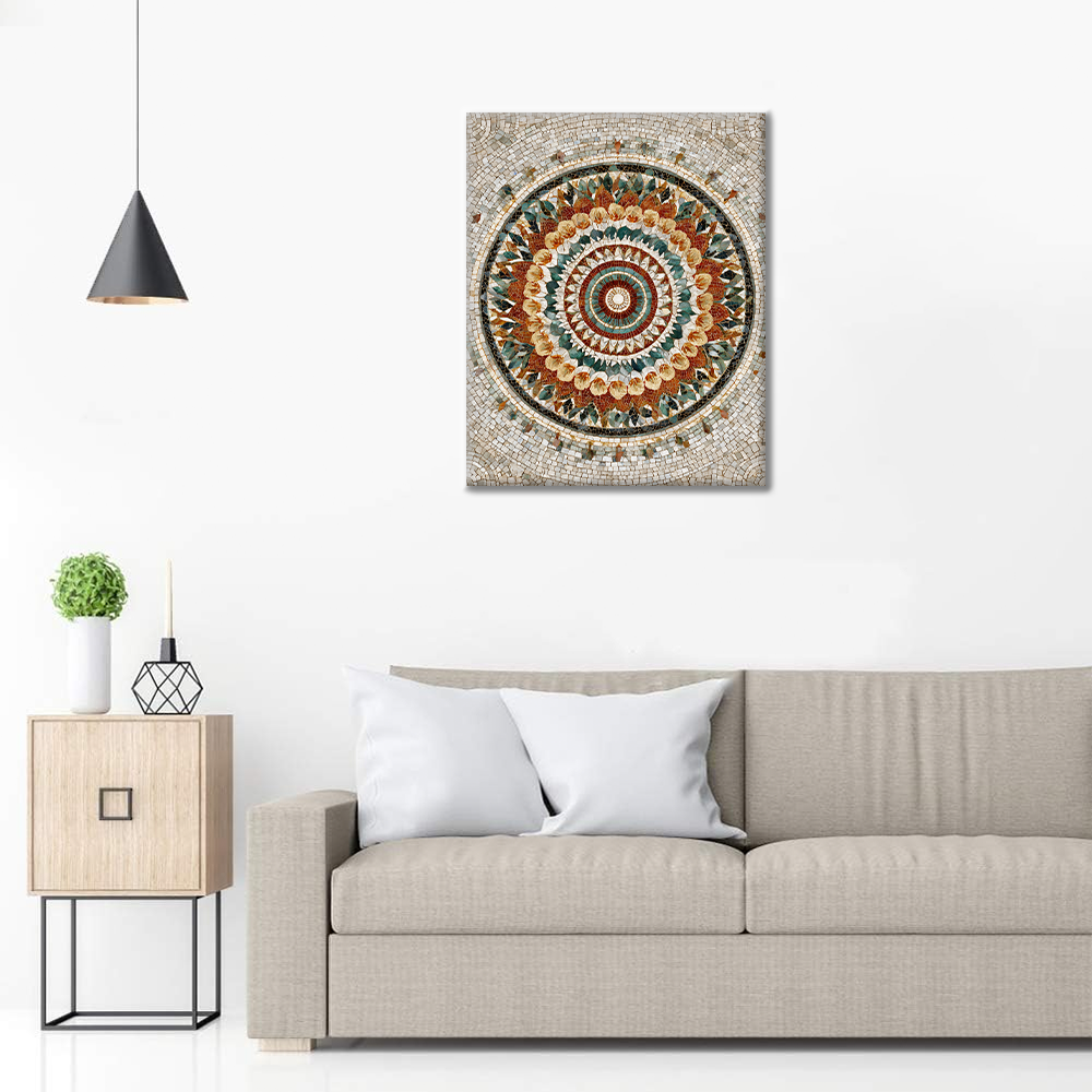 Layered Color Mandala - Paint by Numbers