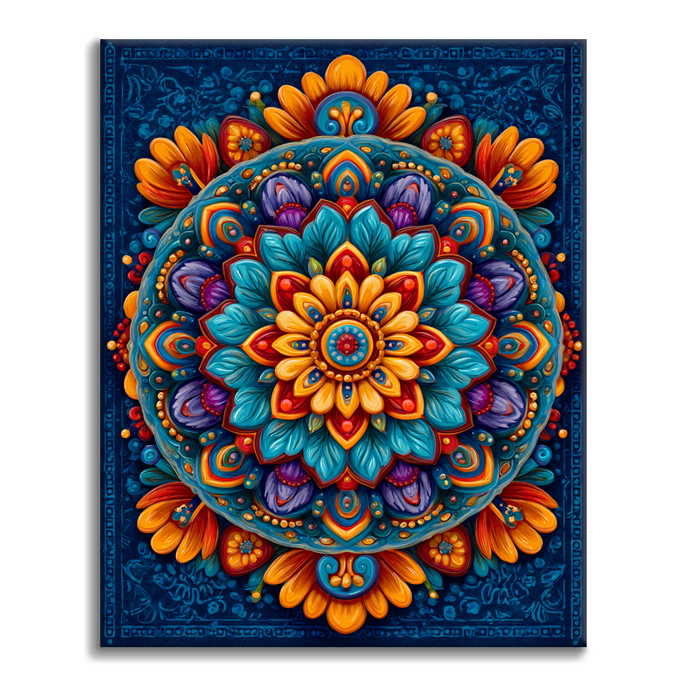 Radiant Mandala - Paint by Numbers
