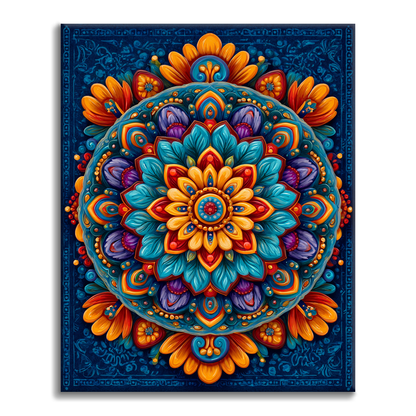 Radiant Mandala - Paint by Numbers