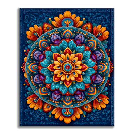 Radiant Mandala - Paint by Numbers
