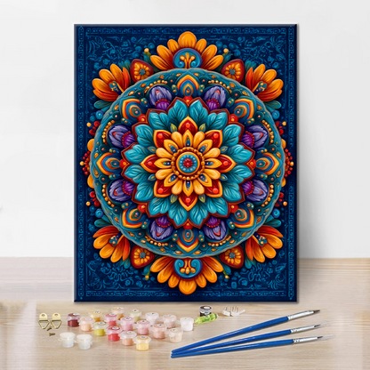 Radiant Mandala - Paint by Numbers